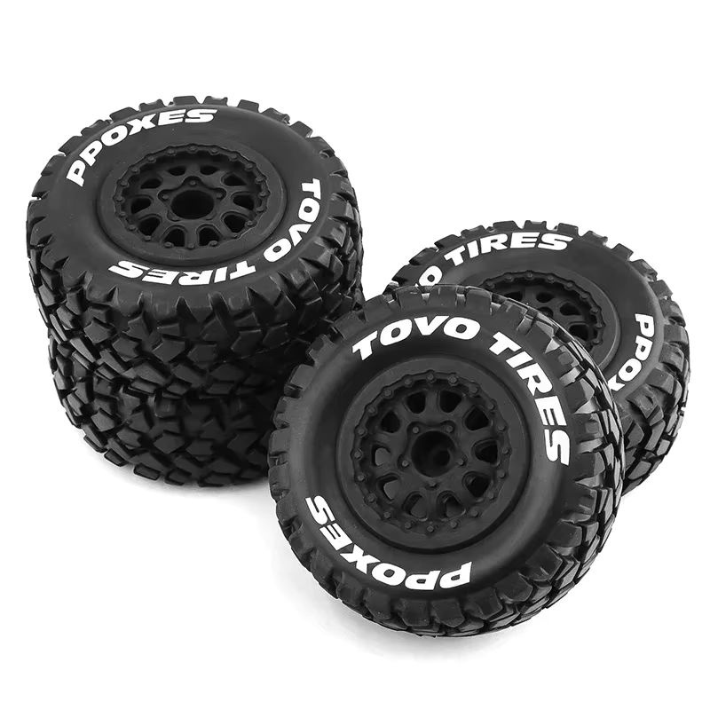 RC Auto Short Course Truck Reifen, 110mm, 12mm Hex, Schwarz, Gummi - Bild 3