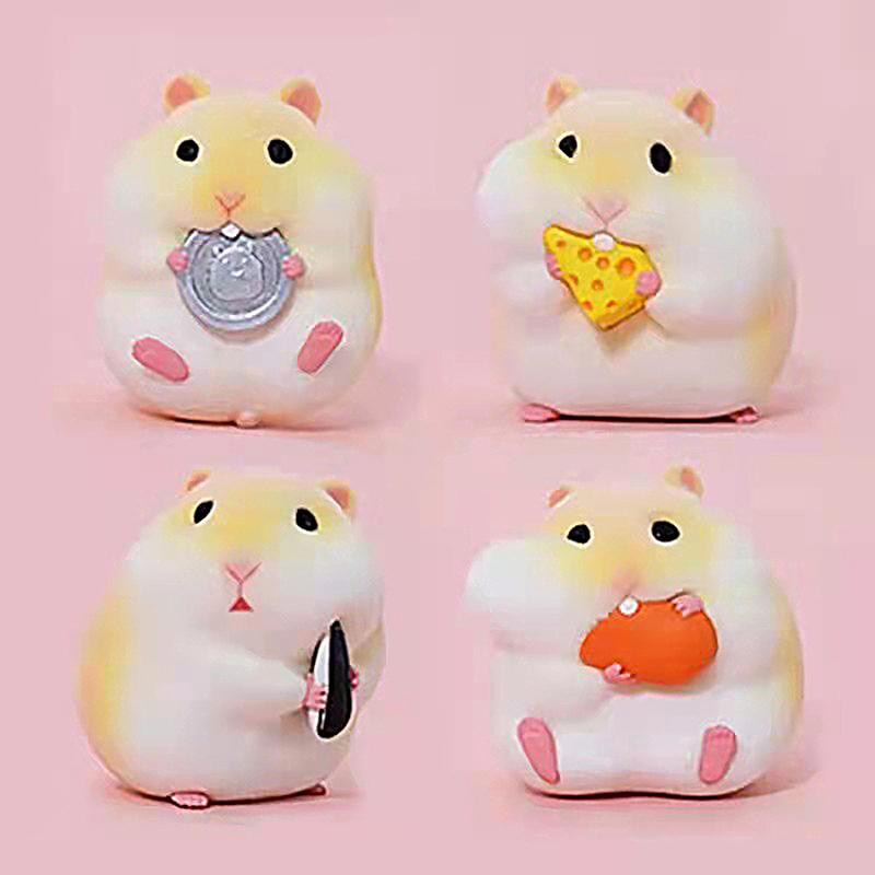Yiran Furniture Gourmet Hamster Figuren Auto Innendekoration Multicolor - Bild 2