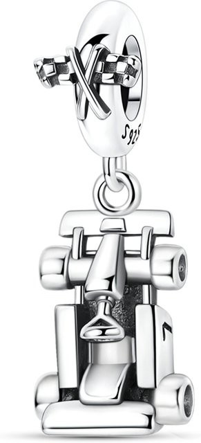 parmuz Go-Kart-Charm, 925 Silber, Perle, Zirkonia, Damen - Bild 1