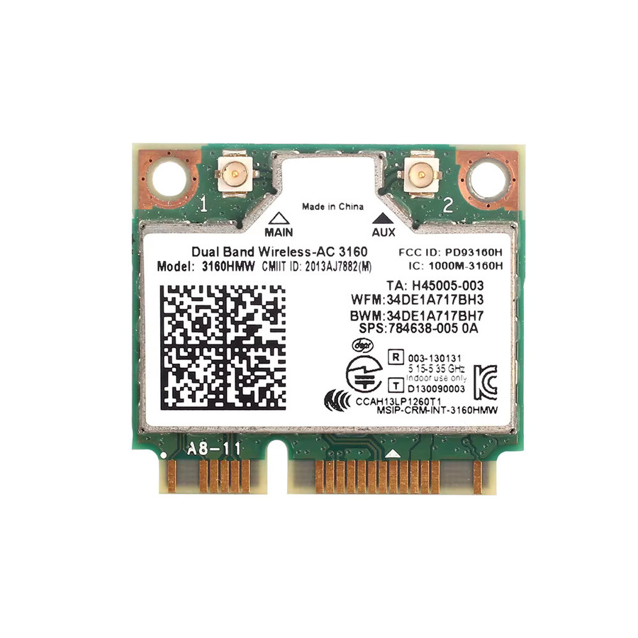 Fenvi Mini PCIe WiFi-Karte mit Bluetooth 4.0 und Wi-Fi 5 802.11AC AC3160 Netzwerkkarte für Laptop Windows-Systeme - Bild 2