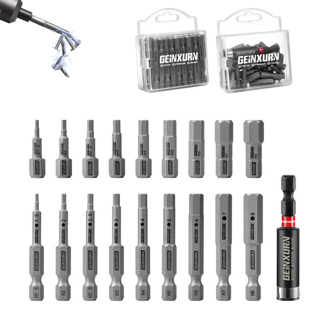 Geinxurn 81-teiliges Schraubendreher-Bit-Set mit S2-Stahl-Einsätzen und Bithalter für Reparaturen - Bild 1