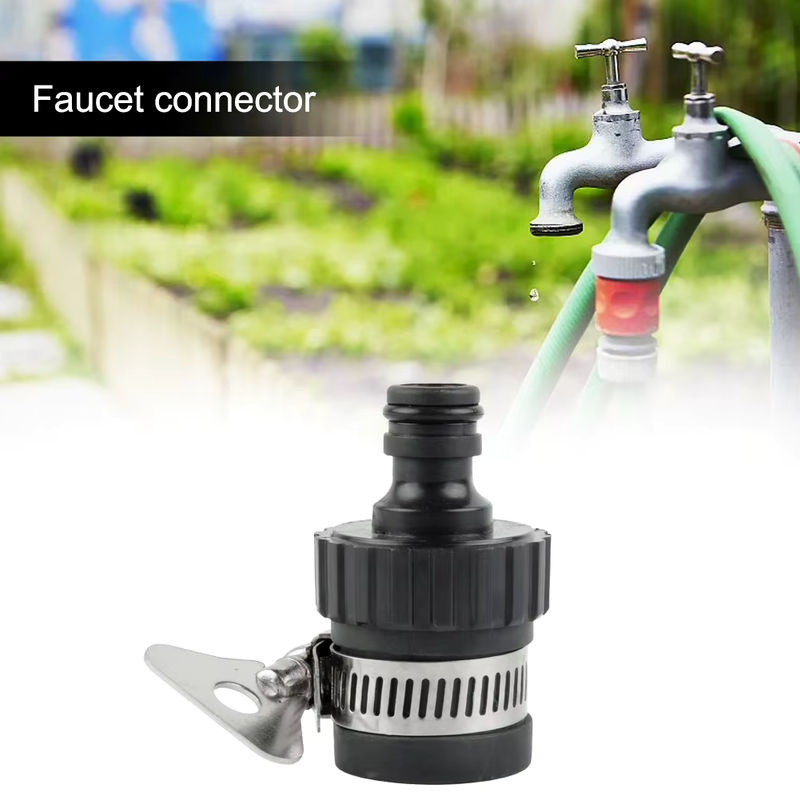 Schlauchverbinder für Gartenwasserhähne Schwarz, passend für Durchmesser 18-24 mm - Bild 6