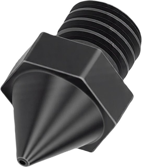Musysh 3D-Druckerdüse aus gehärtetem, vernickeltem Stahl für Raise3D N Pro2, Pro3 und E2 Serie, Spitze 0,4 mm, Farbe: Schwarz - Bild 1
