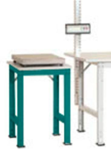 Manuflex PACKPOOL Spezial Beistelltisch mit Kunststoffplatte, höhenverstellbar, B/T/H: 50 x 60 x 72,2-102,2 cm - Bild 1