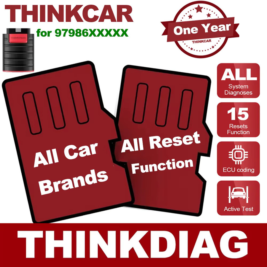 THINKCAR Thinkdiag 2 Diagnosegerät mit 1 Jahr Software-Abonnement für Vollsystem-Diagnose, ECU-Codierung und 15 Resets für alle Fahrzeuge - Bild 2