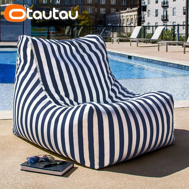 Otautau Outdoor Sitzsack Liege Abdeckung in Gelb ohne Füllstoff B/T/H: 90 x 70 x 60 cm - Bild 1