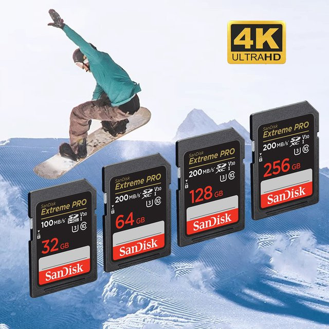 SanDisk Original SD-Karte Ultra Extreme PRO UHS-I U3 4K V30 Speicherkarte in Schwarz - Bild 1