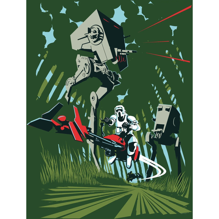 Komar Star Wars Wandbild Endor Paper Poster Multicolor B: 50 cm, H: 70 cm - Bild 2