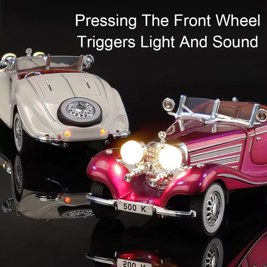 MAKEDA 500K Oldtimer Modell, 1:32, Metall, mit Licht und Sound - Bild 4