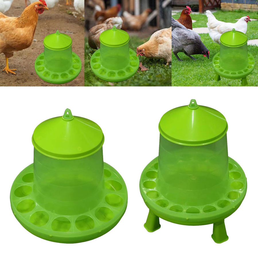 Kesoto Automatischer Geflügel-Futterautomat und Tränke für Hühner und Vögel in Grün - Bild 3
