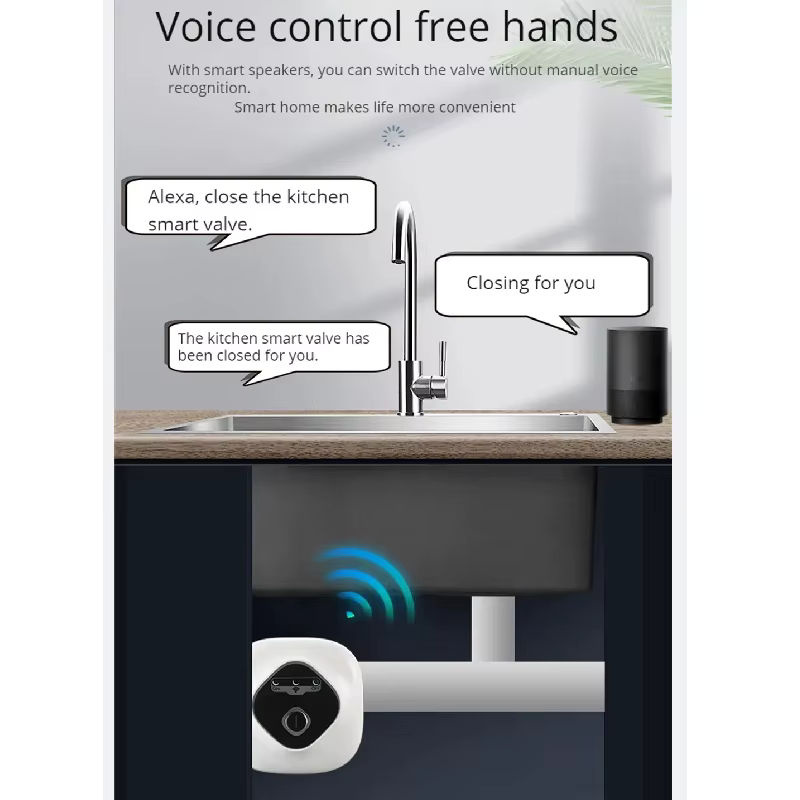 Intelligentes WLAN-Wasserventil und Gasregler mit EweLink App-Steuerung, Timer-Funktion und Kompatibilität mit Alexa und Google Home, DN15 - Bild 3