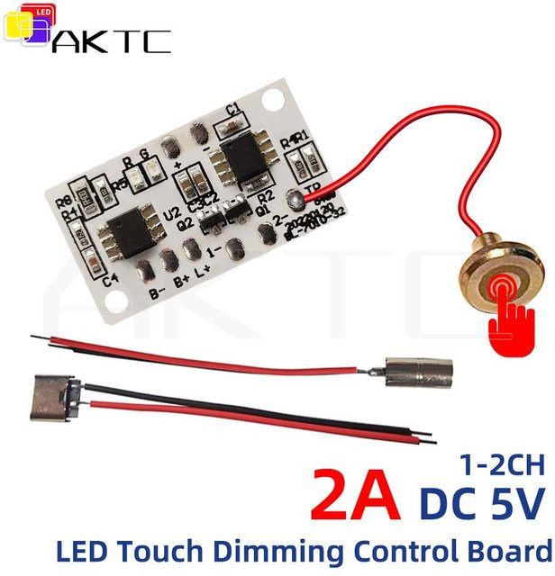 10er Set Ankatec Mini DC 5V 2A LED Touch Dimmer Control Board für LED Streifen und Lichtpaneele mit USB Anschluss - Bild 1
