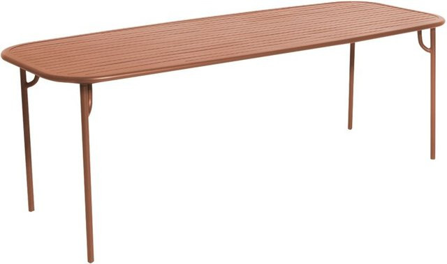 Petite Friture Week End Tisch Rechteckig aus Aluminium in Rot - Bild 1
