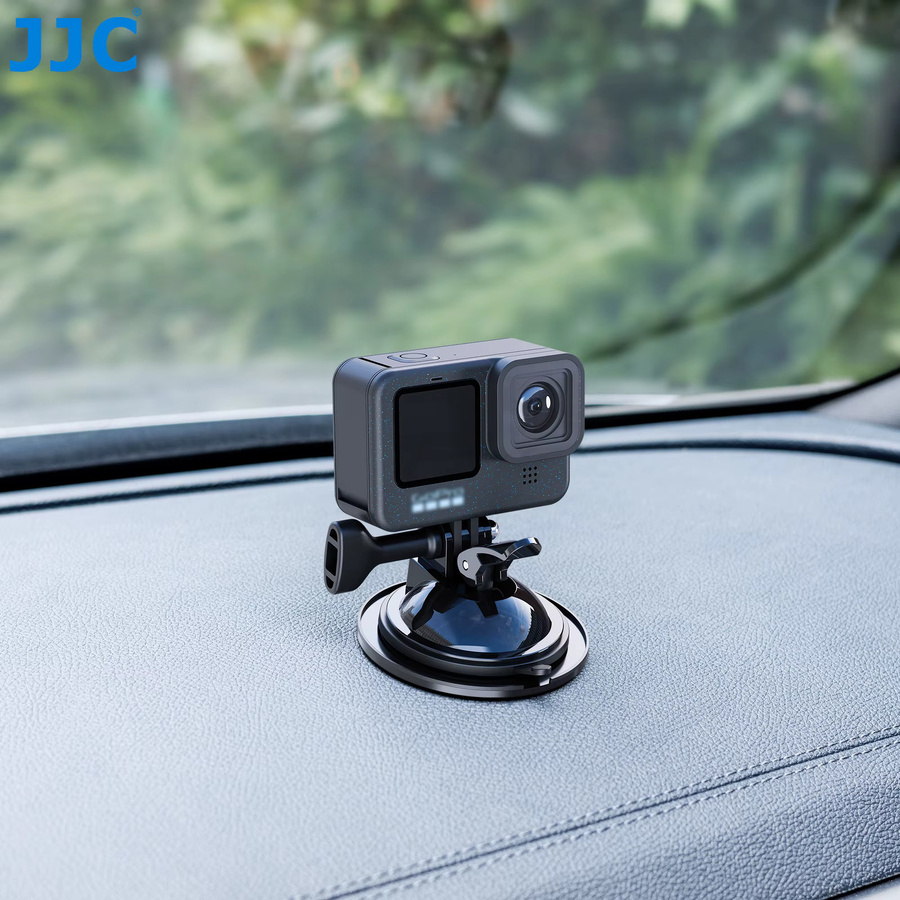 JJC Saugnapfhalterung in Schwarz als Kamerahalterung und Stativadapter für DJI Pocket, Osmo Action und GoPro Hero - Bild 2