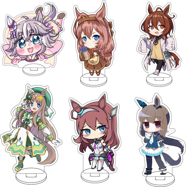 Bandai Uma Musume: Pretty Derby Oguri Cap Mejiro McQueen Satono Diamond Acrylfigur Ständer, 10cm - Bild 1