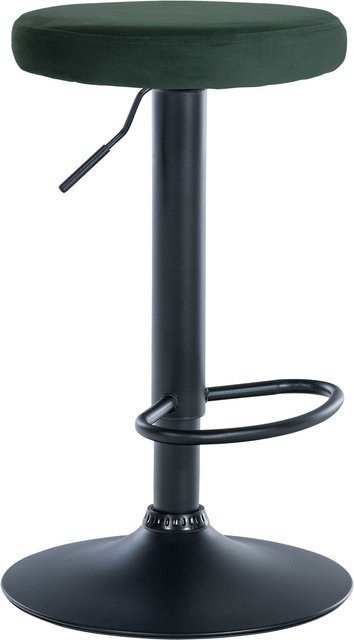 CLP Barhocker Ponte mit Samt-Bezug und höhenverstellbarer Sitzfunktion in modernem Design - Bild 1