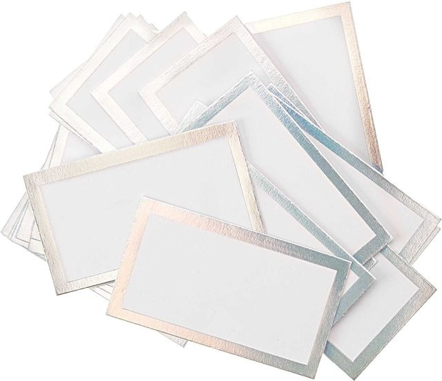 Rico Design Paper Poetry Papierkärtchen mit Hot Foil, irisierend, 24 Stück, B: 7 cm, H: 4 cm - Bild 1