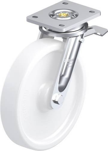 Blickle Lenkrolle LO-SPO 251G-ST mit Feststeller in Weiß - Bild 1