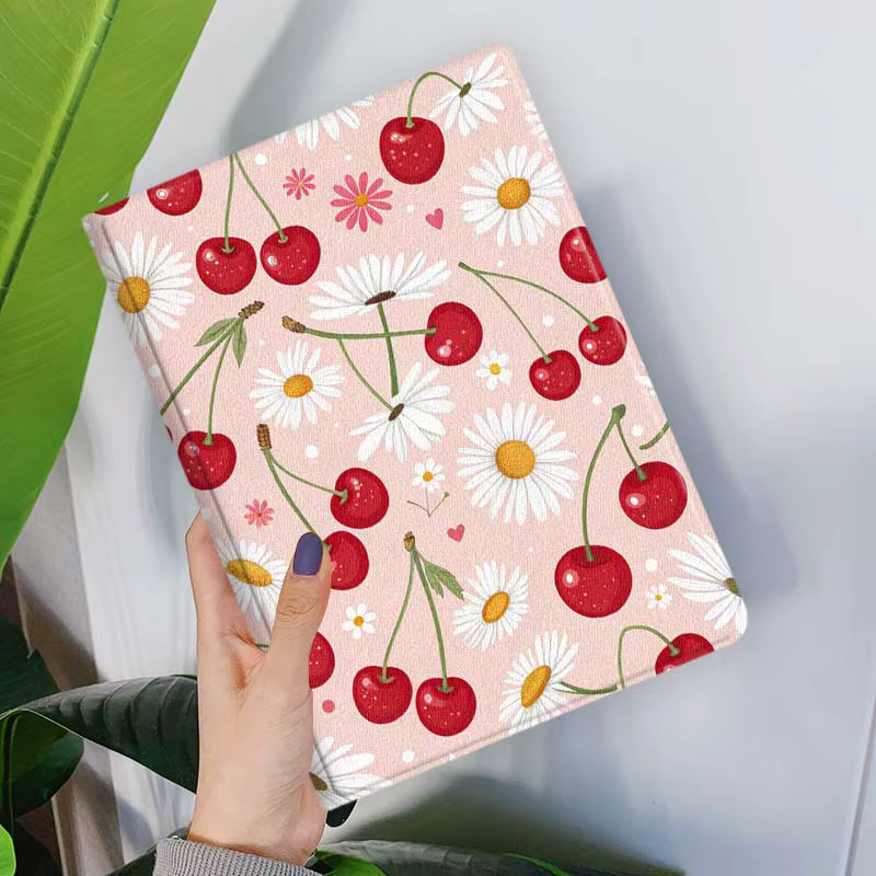 Artistic Beauty Cherry Tablet-Hülle für Samsung Galaxy Tab S11 S10 S9 S8 S7 S6 A11 A9 A8 A7 Lite FE Plus in weichem Material - Bild 1