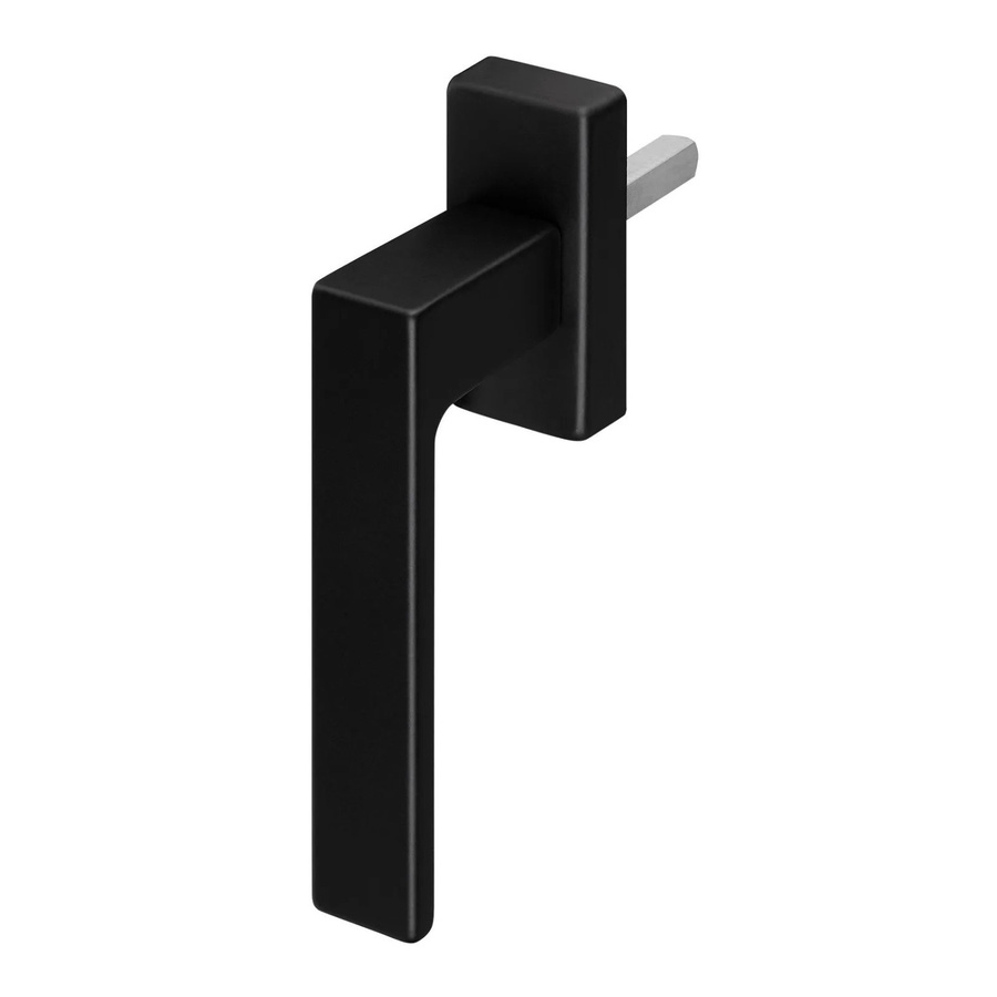 SO-TECH Fenstergriff CUBE aus Aluminium in Schwarz Matt inklusive Befestigungsmaterial - Bild 2