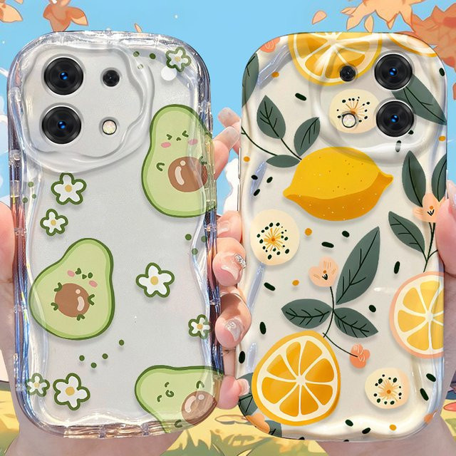 Silikonhülle mit Obst-Design für Xiaomi Redmi Note 14 13 12 11 10 Pro Plus 5G 9 14C 13C 4G 12C 10C 10S A2 A1 in Multicolour - Bild 1