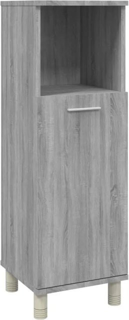 vidaXL Badschrank Grau Sonoma aus Holzwerkstoff, B/T/H: 30 x 30 x 95 cm - Bild 1