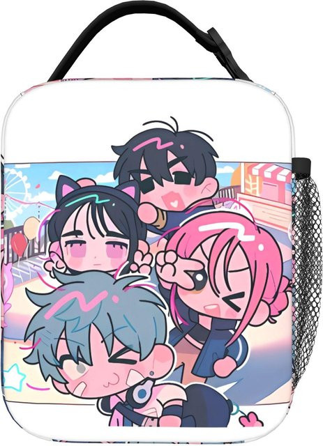 Alien Stage Anime Brotdose für Kinder, isolierte Thermotasche aus Oxford-Stoff, Mehrfarbig, Fancy Style Studio - Bild 1