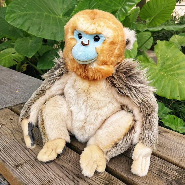 New Trendy Golden Monkey Plüschtier Wildtier Affe, 1-teiliges Set - Bild 1