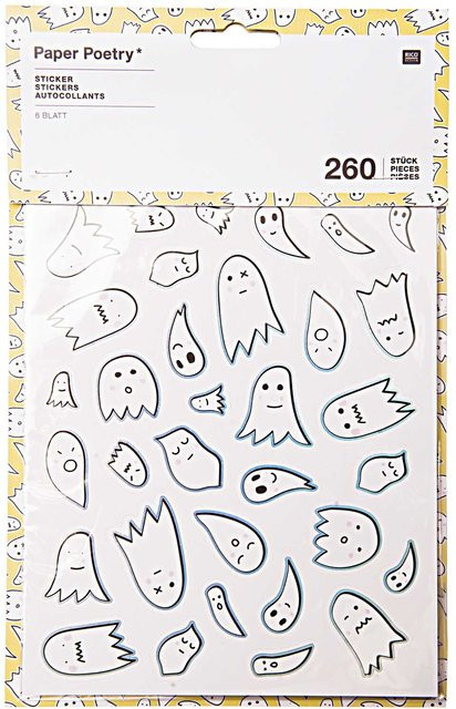 Rico Design Paper Poetry Sticker Halloween 260 Stück - Bild 1