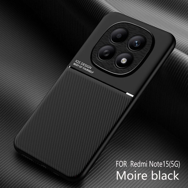 Robuste magnetische Schutzhülle für Xiaomi Redmi Note 14, Redmi Note 15 und Redmi Note 15 Pro in Schwarz oder Rot - Bild 1