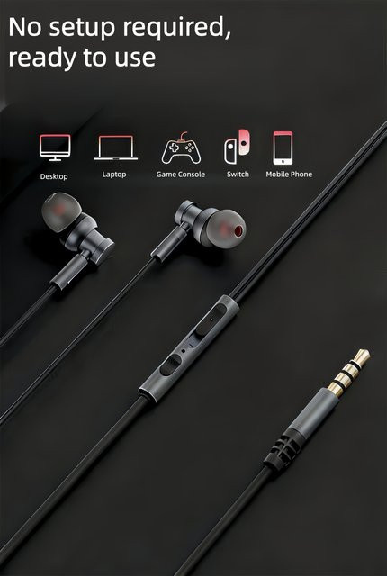 Acer OHW020 In-Ear-Ohrhörer mit HD Bass-Driven Audio und 3,5 mm Klinkenanschluss - Bild 1