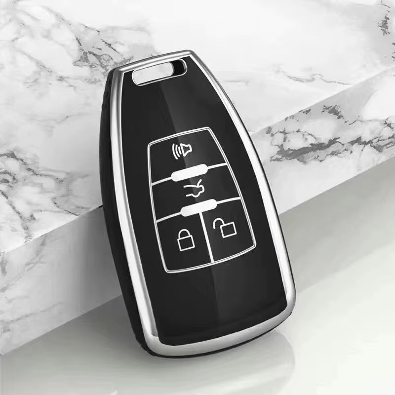 TPU Schlüsselhülle für Auto Fernbedienung passend für Baic Senova X25 X35 X55 X65 D50 und Changhe Q25 Q35 A6 - Bild 2