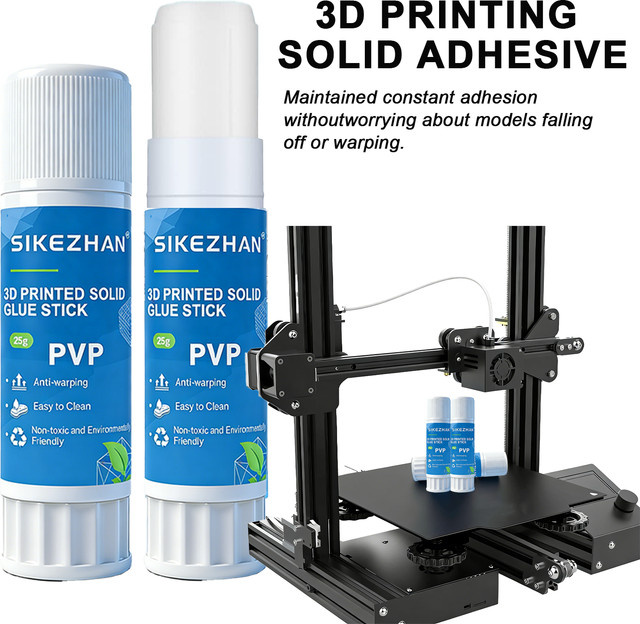 jaysuing 3D-Druckbett-Klebestift PVP in Weiß, 25g, Waschbar und Ungiftig für FDM 3D-Drucker Heizbett und Glas-Bauplatten - Bild 1