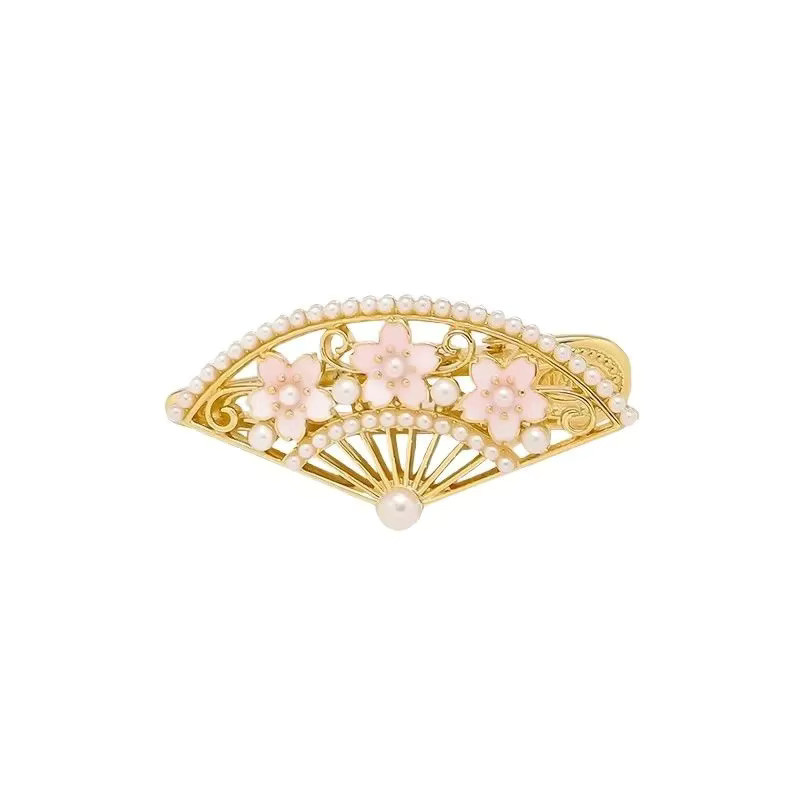 HIYAYZ Haar Clip, Perle Sakura Fan, Damen - Bild 2