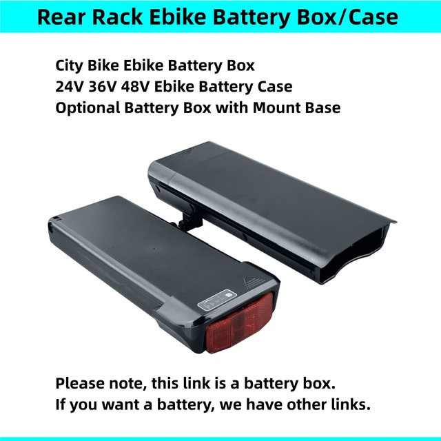 Belicore E-Bike Batteriegehäuse für 18650 Zellen, Schwarz, Ersatz und Upgrade für City-Bikes und E-Bikes (24 V, 36 V, 48 V) - Bild 1