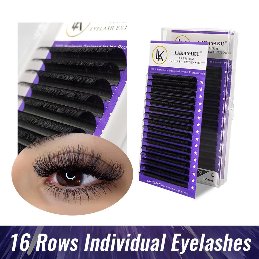 LAKANAKU Wimpernverlängerung, Mattschwarz, Matt, Unisex - Bild 3
