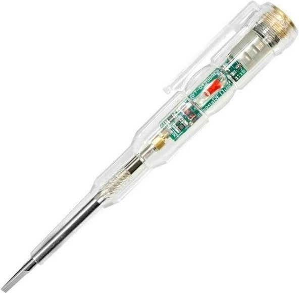 Elektrischer Spannungsprüfer Induzierter Teststift mit Licht zur Leitungsprüfung AC/DC 70-250V in Transparent - Bild 1