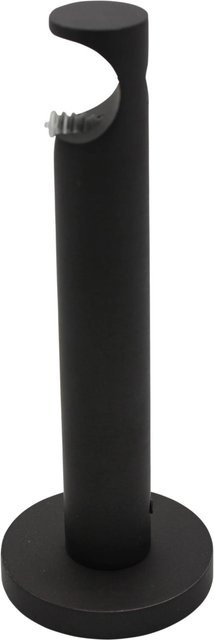 Mydeco Gardinenstangen-Halterung aus Metall in Eisen-Brush Optik mit Ø 2 cm und 12 cm Abstand - Bild 1