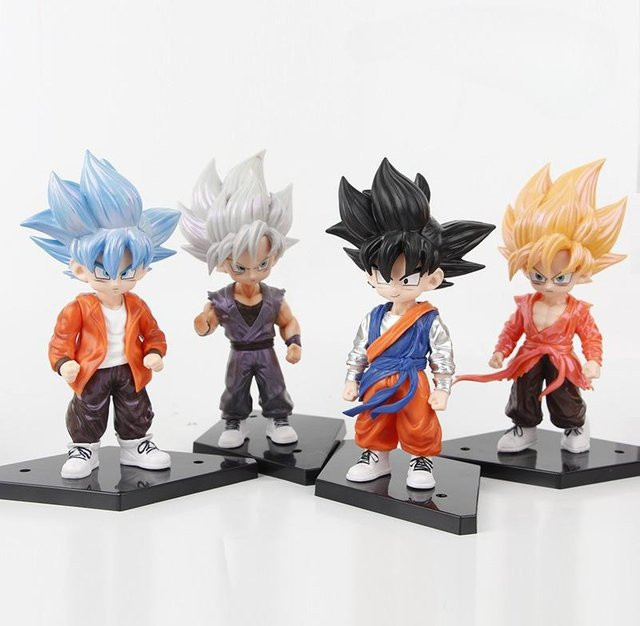 Fashnics Dragon Ball Goku Mode Actionfigur Anime PVC 4-teiliges Set - Bild 1