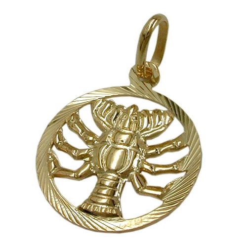 Colfem Anhänger Sternzeichen Krebs, 375 Gold, Unisex - Bild 1