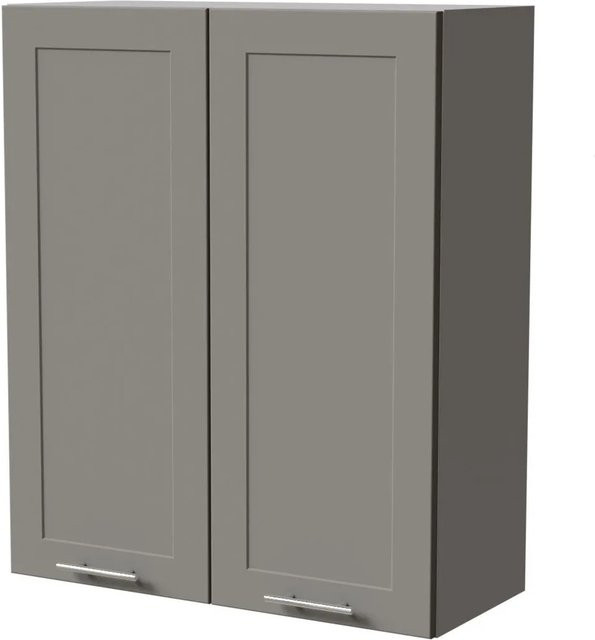 Feldmann-Wohnen Hängeschrank Oslo in Grau Matt, B/T/H: 80 x 32,5 x 96 cm - Bild 1