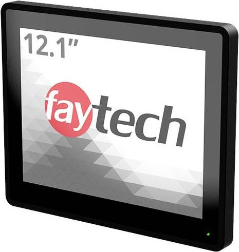 Faytech FT121TMCAPOB Touchscreen-Monitor 12,1 Zoll Full HD 1920 x 1080 Pixel Schwarz mit HDMI, DisplayPort und VGA - Bild 1