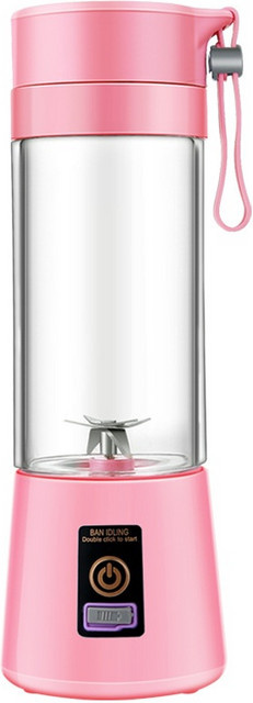 MIKO NICE Tragbarer USB-Mini-Entsafter und elektrischer Mixer für frische Säfte in Blau und Pink - Bild 1