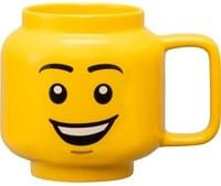 LEGO Keramiktasse Happy Boy in Gelb, große Tasse für Erwachsene - Bild 1