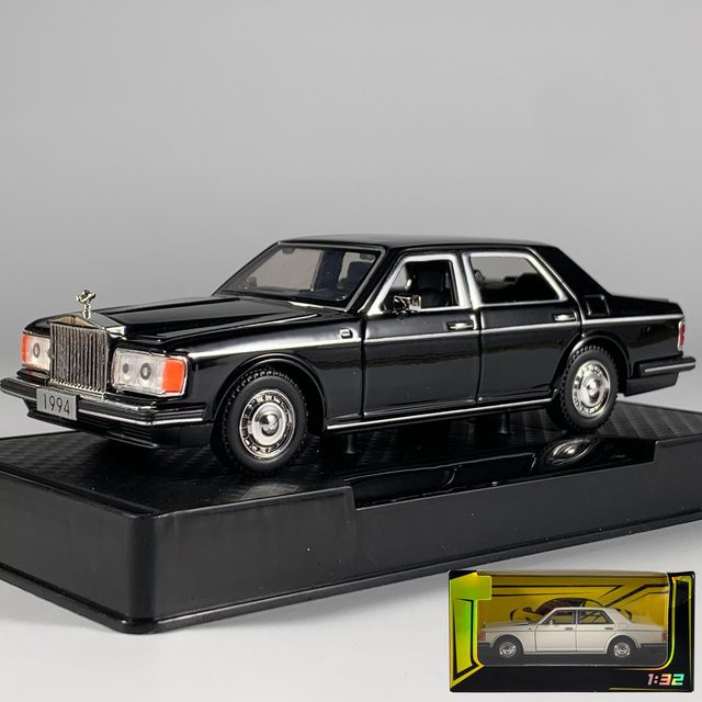 Linyi toy car Rolls Royce Silver Spur 1994 Modellauto, 1:32, Metall, Schwarz, ab 18 Jahre - Bild 1