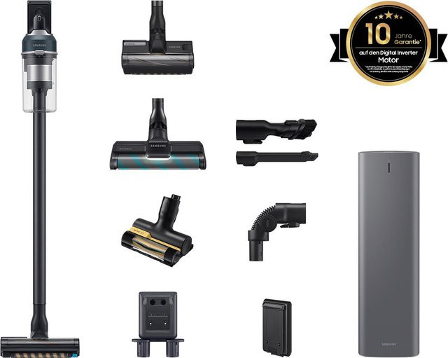 Samsung Jet 85 CompleteClean Plus Akku Staubsauger bagless mit Clean Station in Schwarz VS20C85G4PB/WD - Bild 1