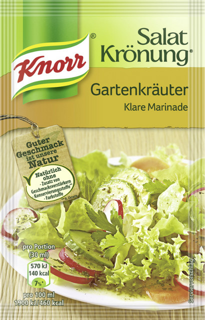 Knorr Salatkrönung Gartenkräuter Klare Marinade 3 x 24 g - Bild 1