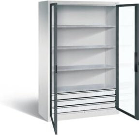 C+P Werkzeugschrank Acurado mit Türen und Schloss, Korpus Lichtgrau, Front Anthrazitgrau, H x B x T: 195 x 120 x 50 cm - Bild 1