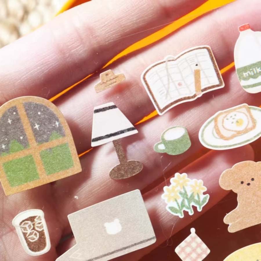 Suatelier Daily Small Happiness Papiersticker für Scrapbooking und Journaling, Mehrfarbig - Bild 2