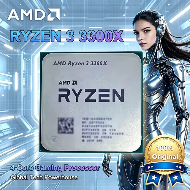AMD Ryzen 3 3300X Prozessor mit 3,8 GHz Quad-Core und Sockel AM4 - Bild 1